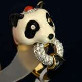 Bague en or avec diamants Panda Gold Other style 21th century - Foto 4