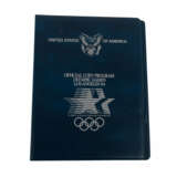 Olympische Spiele 1984 - 8 Silber Dollars + 10 Dollars Gold, - Foto 2