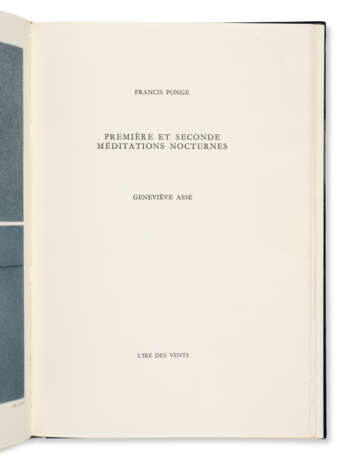 ASSE, Geneviève (1923-2021) et Francis PONGE (1899-1988) - photo 2
