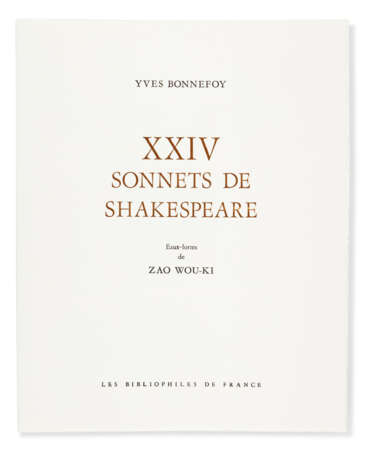 ZAO WOU-KI (1920-2013) et Yves BONNEFOY, trad. (1923-2016) - photo 3