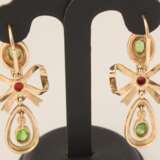 Boucles d&amp;39;oreilles en or avec &eacute;mail Gold Early 19th century - Foto 3