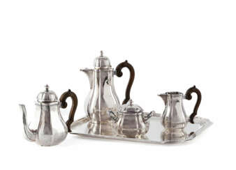 Presumably Belgium. SILVER COFFEE AND TEA SERVICE WITH TRY STIL RÉGENCE