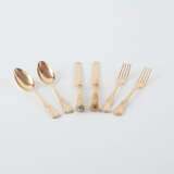 VERMEIL SILVER FRUIT CUTLERY FOR ELEVEN PEOPLE - photo 1