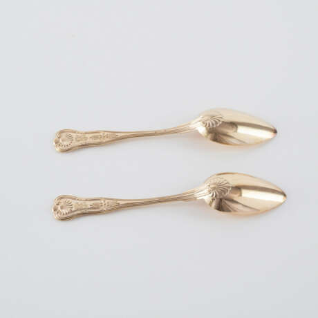 VERMEIL SILVER FRUIT CUTLERY FOR ELEVEN PEOPLE - photo 8