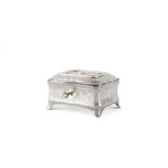 Posen. BEAUTIFUL SILVER CASKET WITH INLAID COINS