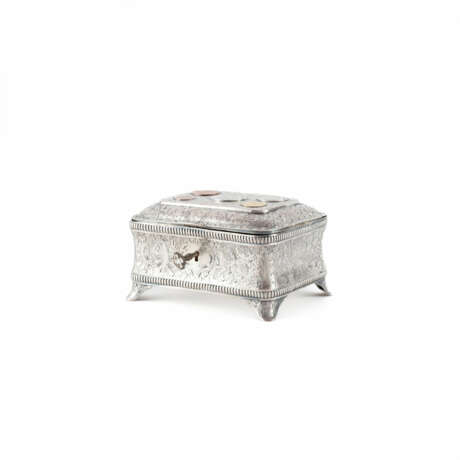 Posen. BEAUTIFUL SILVER CASKET WITH INLAID COINS - photo 1