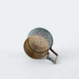 Gustav Gustavovich Klingert. SILVER TEA GLASS HOLDER AND SPOON WITH CLOISONNÉ DECOR - photo 5