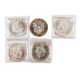 SILBER - 5 Silver Dollars USA, - photo 1