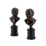 France. BRONZE BUST OF A LAUGHING CHILD AND BRONZE BUST OF A CRYING CHILD - photo 1