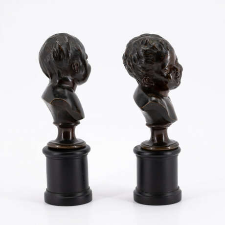 France. BRONZE BUST OF A LAUGHING CHILD AND BRONZE BUST OF A CRYING CHILD - photo 3