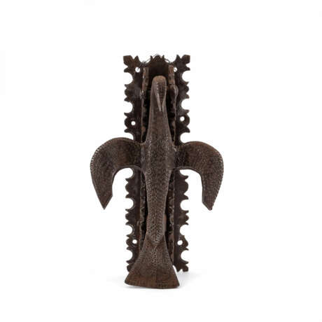 Presumably Spain. LARGE IRON DOOR KNOCKER WITH BIRD - photo 1