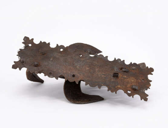 Presumably Spain. LARGE IRON DOOR KNOCKER WITH BIRD - photo 5