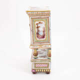 France. MINIATURE FAIENCE PORCELAIN BUFFET CABINET - photo 2