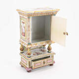 France. MINIATURE FAIENCE PORCELAIN BUFFET CABINET - photo 5