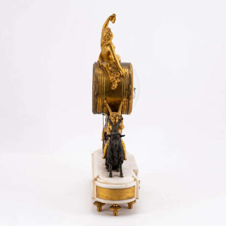 France. MARBLE PENDULUM LOUIS XVI WITH BACCHATIN AND CUPIDS ON BILLY GOATS - photo 4