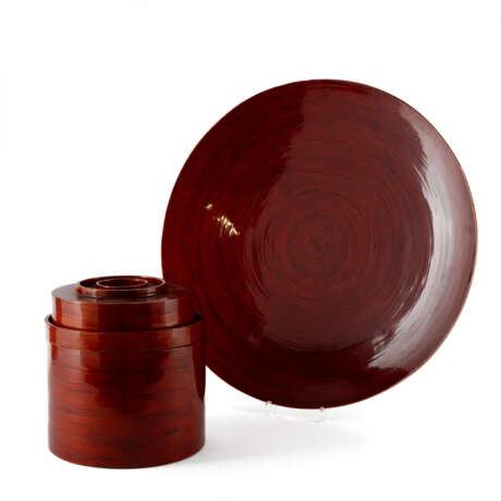 TWO BAMBOOS KUN IT AND A ROUND TRAY - фото 1