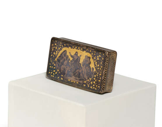 Louis-Alexandre Bruneau. RECTANGULAR SILVER BOX WITH DEPICTION OF JESUS' SERMON ON THE MOUNT - фото 1