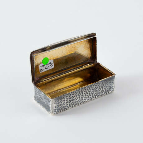 Presumably France. RECTANGULAR SILVER BOX WITH CHILDREN PLAYING - photo 5