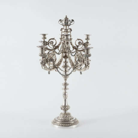 Carl Daniel Heinrich Schomaker. LARGE SILVER GIRANDOLE FROM THE SILVER WARE OF GRAND DUKE FREDERICK FRANCIS IV. OF MECKLENBURG-SCHWERIN - photo 5