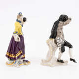 Nymphenburg. PORCELAIN SCARAMOUCHE AND COLOMBINA FROM THE 'COMMEDIA DELL'ARTE' - photo 4