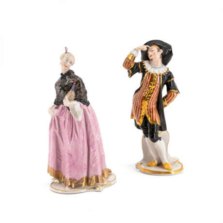 Nymphenburg. PORCELAIN DONNA MARTIN AND DOTTORE FROM THE 'COMMEDIA DELL'ARTE' - фото 1