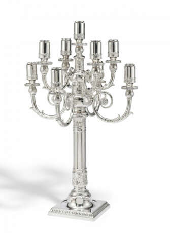 Robbe & Berking. EXCEPTIONALLY LARGE SILVER GIRANDOLE WITH ACANTHUS DECOR - photo 1