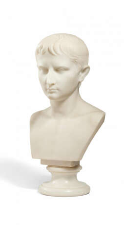 Italy. MARBEL BUST OF THE YOUNG GAIUS OCTAVIUS, THE LATER EMPEROR AUGUSTUS - photo 1