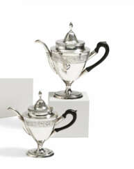 Georg Christoph Neuss. MULTI MEDIA COFFEE POT AND HOT MILK JUG WITH VINE FRIEZE