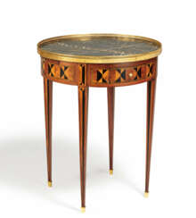 France. WOODEN SALON TABLE, SO-CALLED "TABLE BOUILLOTTE" LOUIS XVI