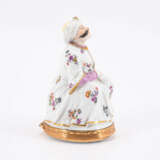 Meissen. RARE PORCELAIN BOX IN THE SHAPE OF A SEATED TURK - photo 4