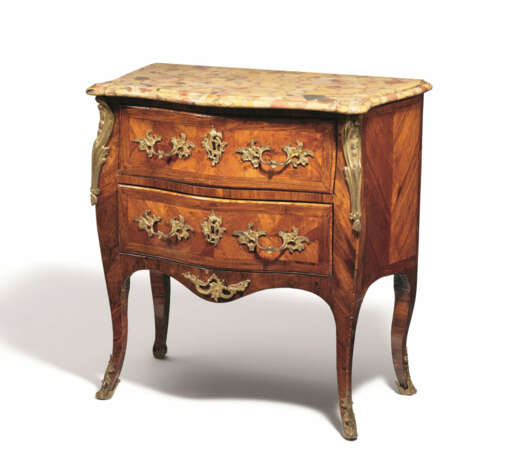 Jean Lapie. SMALL WOODEN CHEST OF DRAWERS LOIUS XVI - photo 1