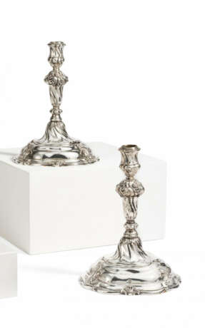 Augsburg. TWO LARGE SILVER CANDELABRA - фото 1