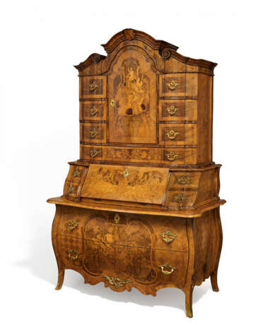 Johann Friedrich und Heinrich Wilhelm Spindler. SIGNIFICANT WOODEN SECRETAIRE À TROIS CORPS WITH THE COAT OF ARMS OF THOSE OF BRANDENSTEIN - photo 1