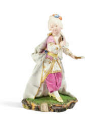 Höchst. PORCELAIN FIGURINE OF A TURKISH SULTANA