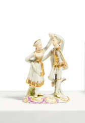 Ludwigsburg. SMALL PORCELAIN ENSEMBLE OF THE "DANCERS"