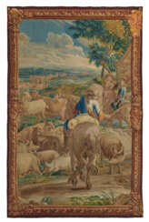 Atelier Judocus de Vos. WOOL AND SILK TAPESTRY 'THE LOOTING'. FROM THE ARTS OF WAR SERIES