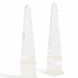 PAIR OF QUARTZ OBELISKS AS TABLE DECORATION - Аукционные цены