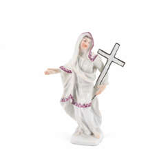 Meissen. SMALL PORCELAIN FIGURINE OF AN ALLEGORY "THE FAITH"