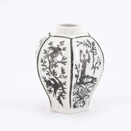 Meissen. PORCELAIN TEA CADDY WITH SILVER CHINESE - photo 2