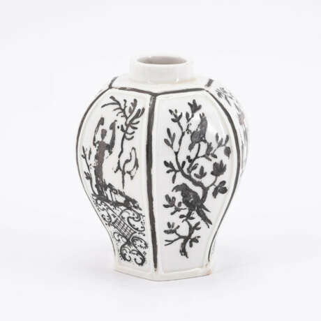 Meissen. PORCELAIN TEA CADDY WITH SILVER CHINESE - photo 3