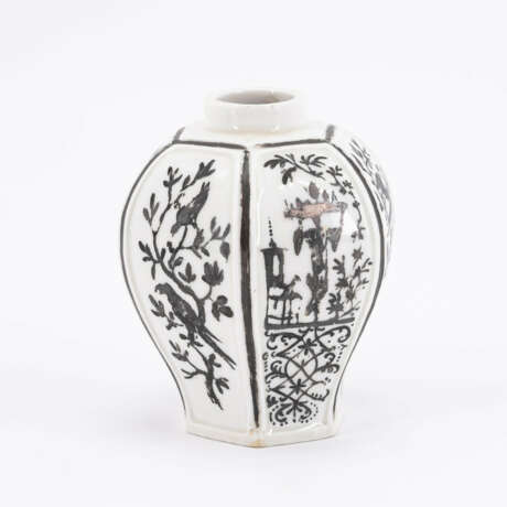 Meissen. PORCELAIN TEA CADDY WITH SILVER CHINESE - photo 4