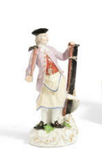 Meissen. LARGE PORCELAIN FIGURE OF THE CARPENTER FROM THE "CRIS DE PARIS"