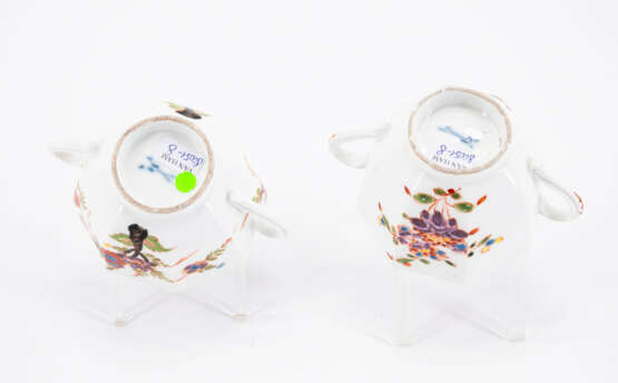 Meissen. PAIR OF OCTAGONAL DOUBLE-HANDLED PORCELAIN CUPS - photo 6