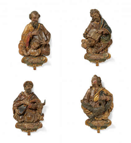 South Germany. WOODEN RELIEF DEPICTIONS OF THE FOUR EVANGELISTS - фото 1