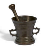 Niederlande oder Niederrhein. BRONZE MORTAR AND PESTLE - photo 1