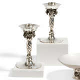 Georg Jensen. PAIR OF SILVER CANDLESTICKS WITH GRAPE DECOR - photo 1