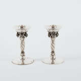 Georg Jensen. PAIR OF SILVER CANDLESTICKS WITH GRAPE DECOR - photo 3