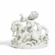 Aelteste Volkstedter Porcelain Manufactroy. Volkstedt. LARGE PORCELAIN FIGURINE WASSERIDYLL - Prix ​​des enchères