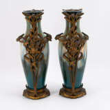 PAIR OF LARGE CERAMIC VASES WITH EXCEPTIONAL ART NOUVEAU MOUNTINGS - photo 4