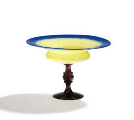 Charles Schneider, Charles. "Schneider".. LARGE GLASS FOOTED BOWL "COUPE BIJOU"